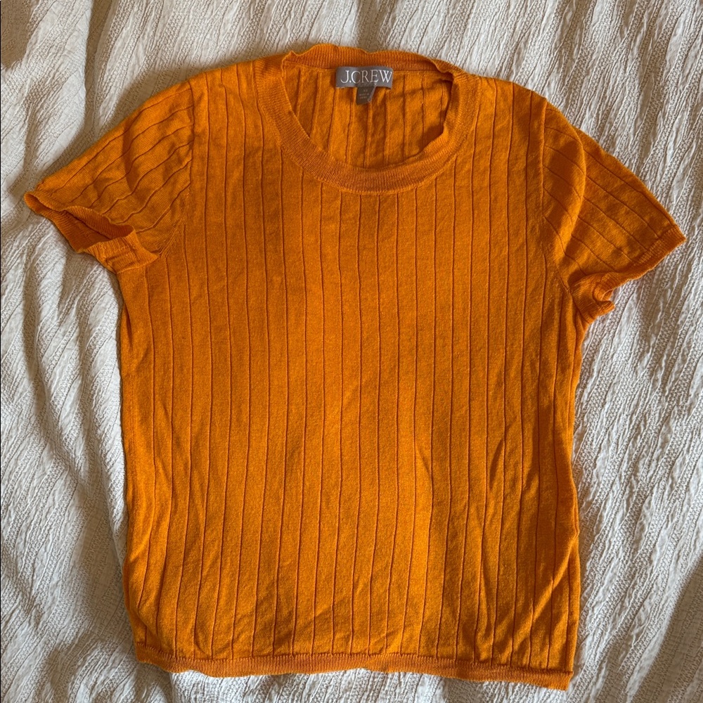 J. Crew Vibrant Orange Short Sleeve Tee